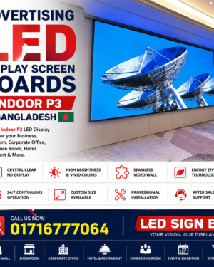 Indoor P3 LED Display Screen Board for Advertising and Digital Signage in Bangladesh