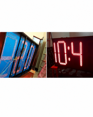LED Sign Assembly and Finished Digital Clock